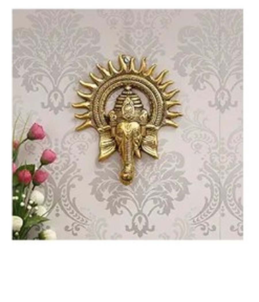 Golden Ganesha Wall Hanging